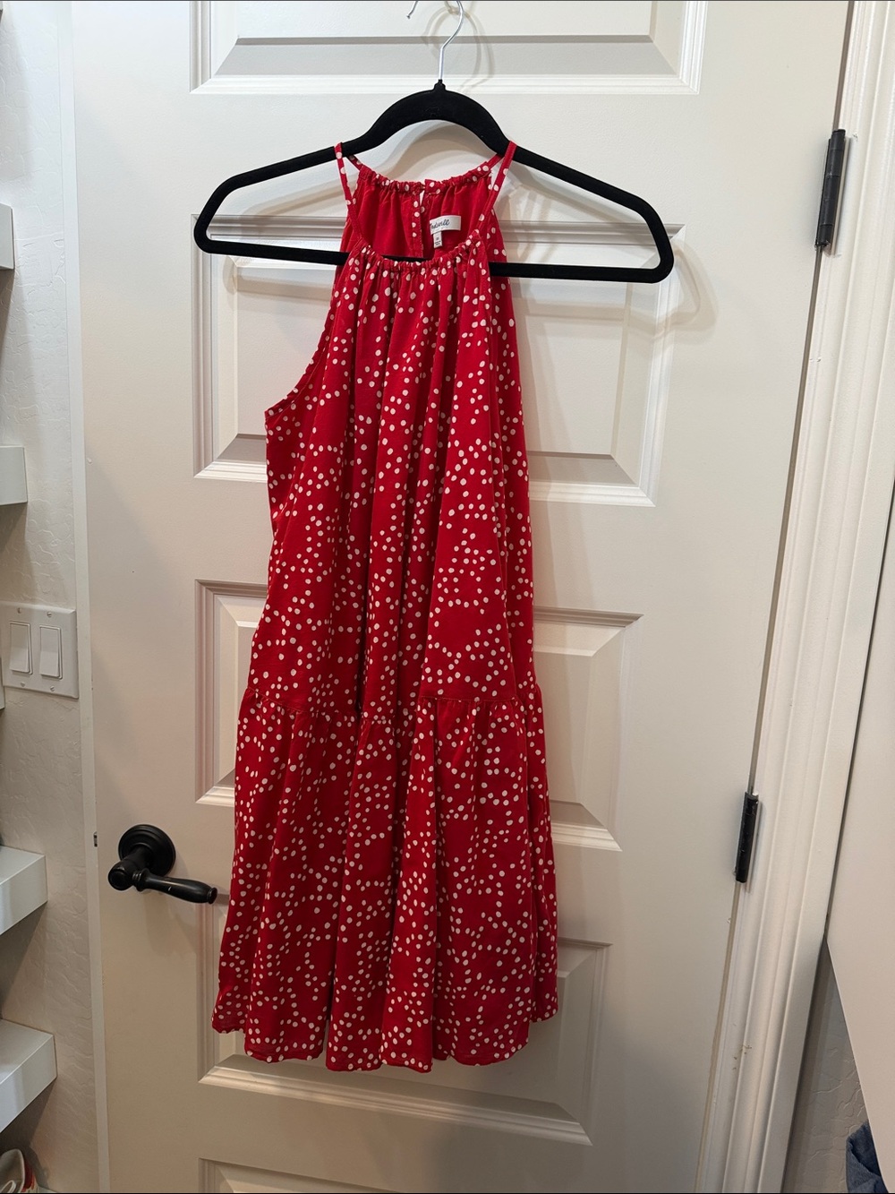 Women’s Red Polka Dot Halter Dress  Madewell